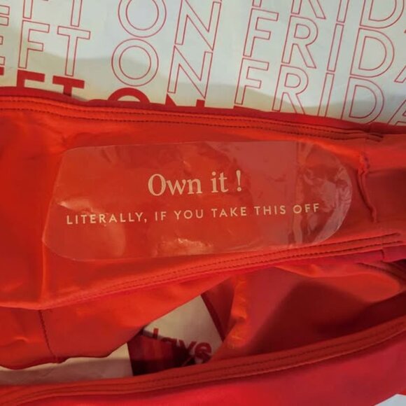 Left On Friday Throwback Thong Swim Bottom Size S Red (Sweet Chili Heat) - Picture 3 of 6